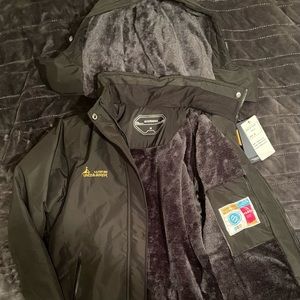 MOERDENG Women's Waterproof Ski Jacket Warm Winter Snow Coat